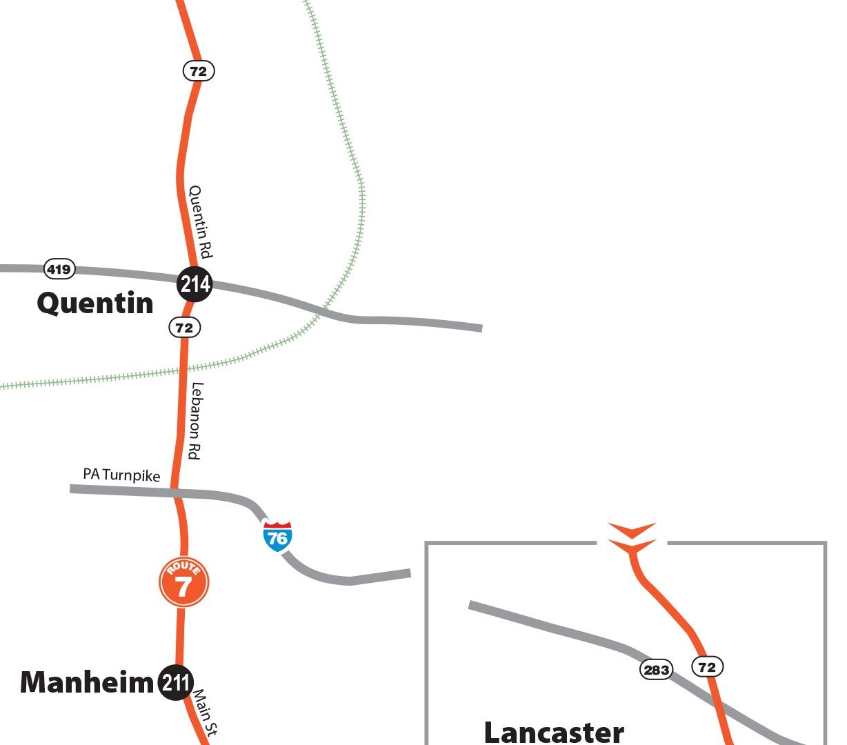 Lebanon Transit Route 7 Map
